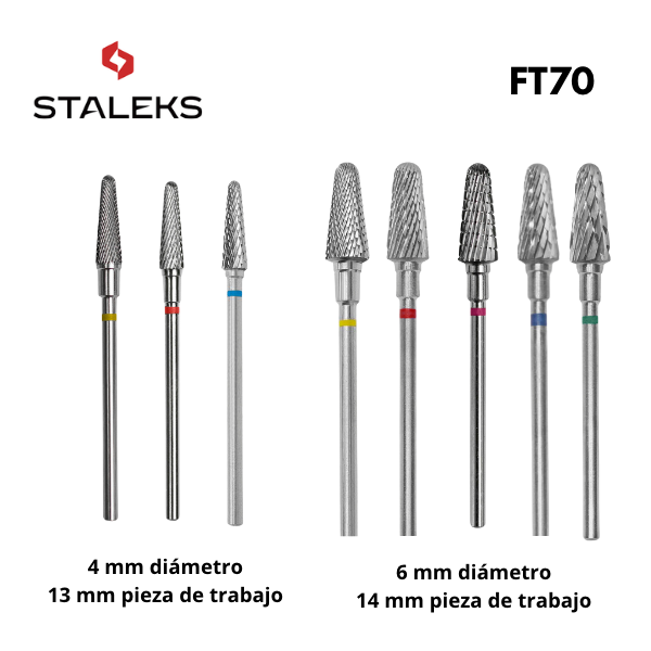 Broca de carburo &quot;frustum&quot; Staleks (diferentes granos y tamaños)