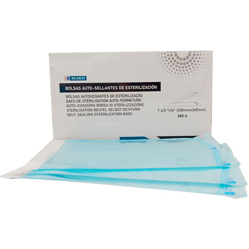 Bolsas autoadhesivas para esterilizar (200 uds) 90 x 260 mm