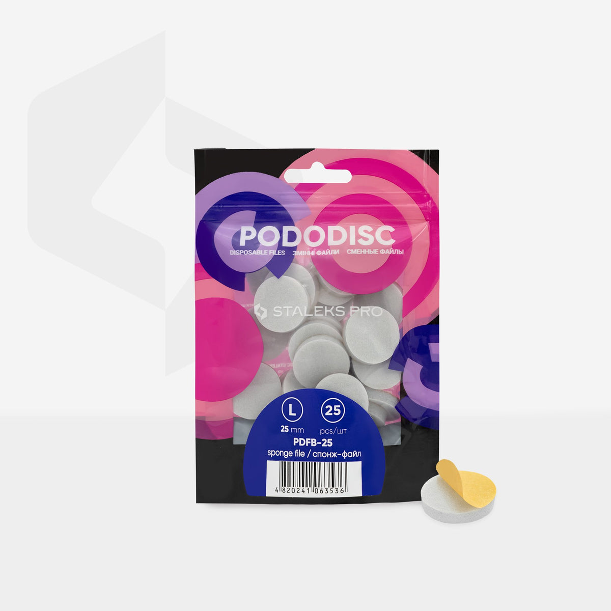 Recambios de esponja para disco de pedicura Pododisc Staleks Pro L (25 uds.)